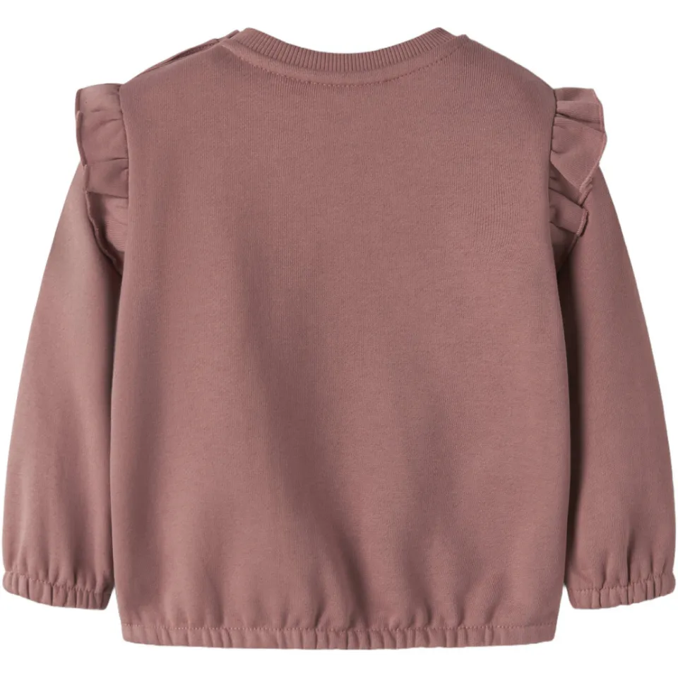 Lil' Atelier BABY sweater met ruches - roze, foto 2
