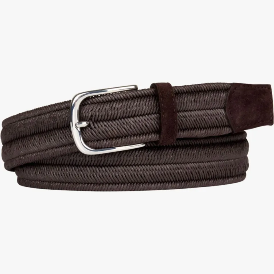 Profuomo geweven riem bruin, foto 2