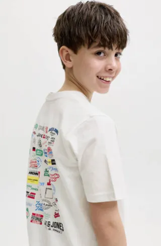 Jack & Jones t-shirt met backprint wit, foto 5