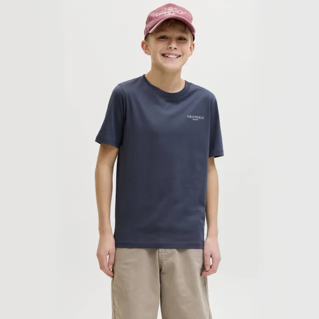 Jack & Jones T-shirt met backprint blauwgrijs