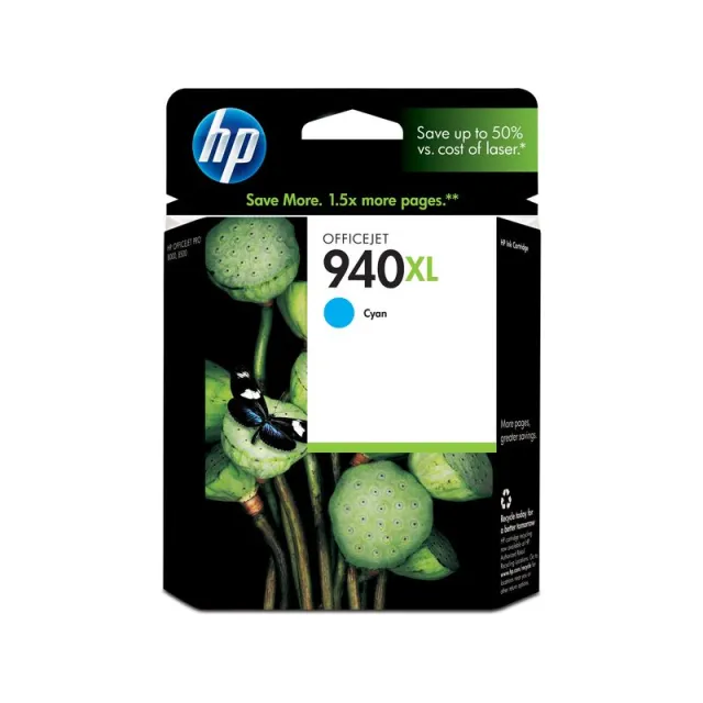 Hp 940XL (C4907AE) Inktcartridge Cyaan Hoge capaciteit