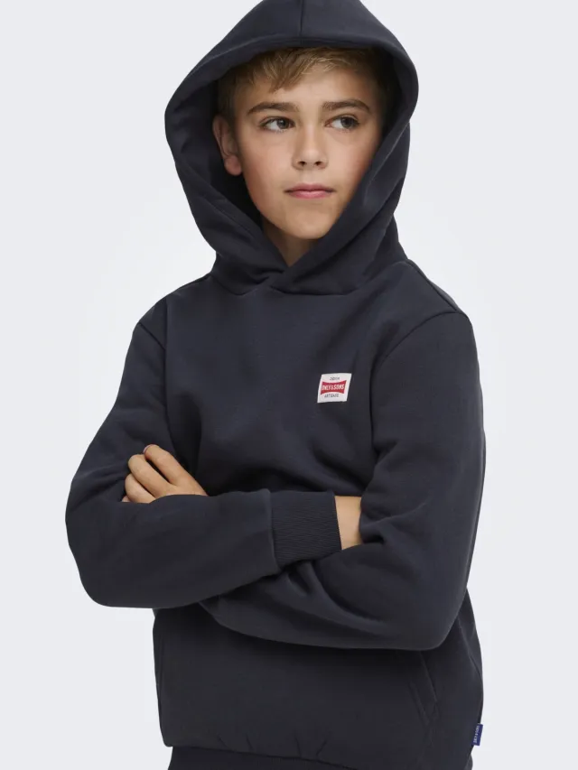 Only & Sons JUNIOR hoodie - donkerblauw