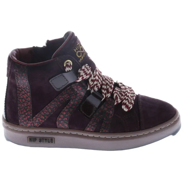 Hip suède sneakers - donkerrood