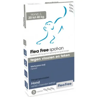 Flea Free Spot-On Hond 20-40 kg 3 pipetten