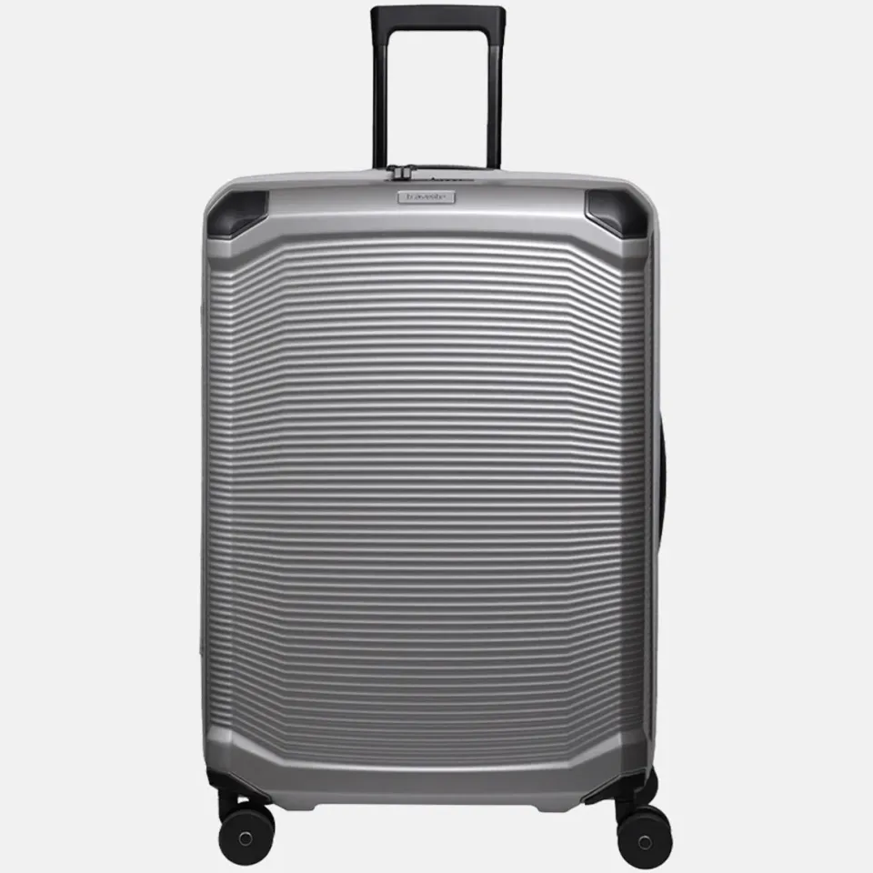 Travelite Millennium spinner reiskoffer 76 cm zilver, foto 3