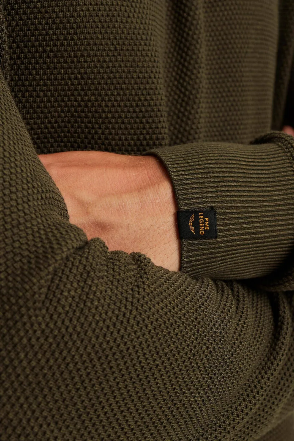 PME Legend gebreide trui groen, foto 7