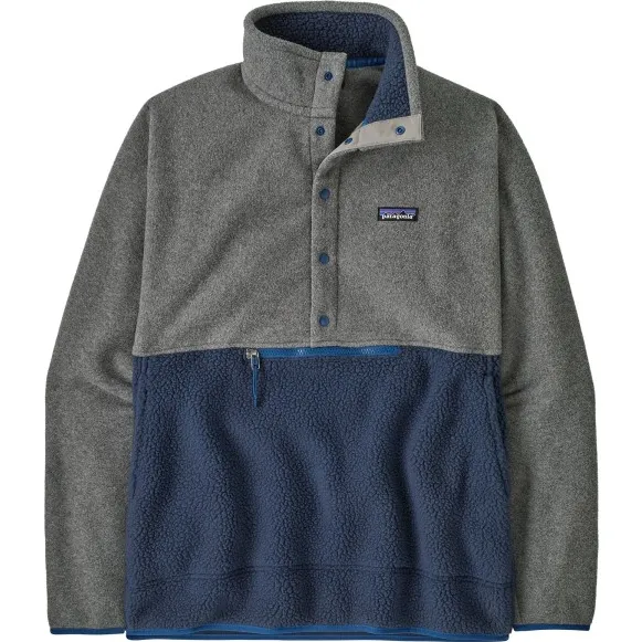 Patagonia Retro Pile 1/2 Snap Pullover - Fleecetrui, grijs/blauw