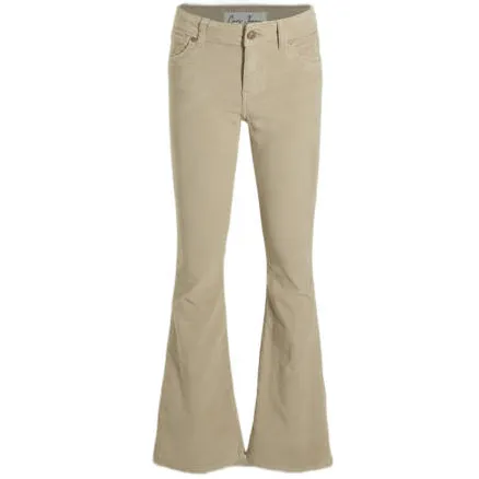 Cars MICHELLE fluwelen flared broek lichtzand