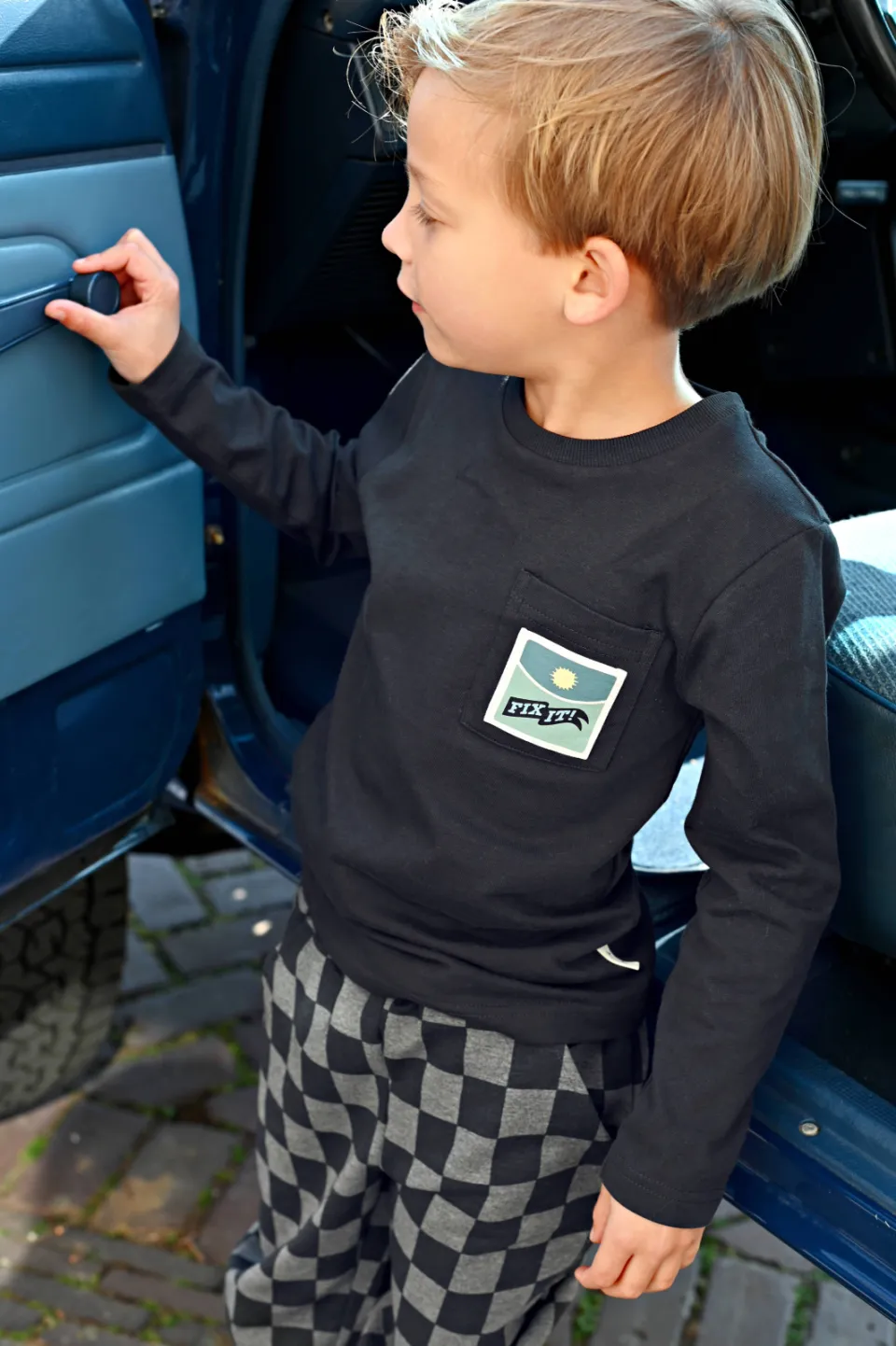 Sturdy rechtvallende longsleeve met backprint antraciet, foto 7