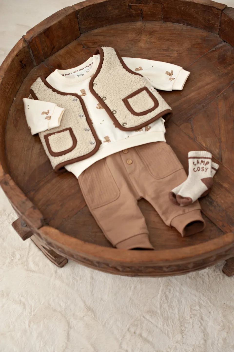 Feetje Tiny Timber Tales babybroek lichtbruin, foto 4