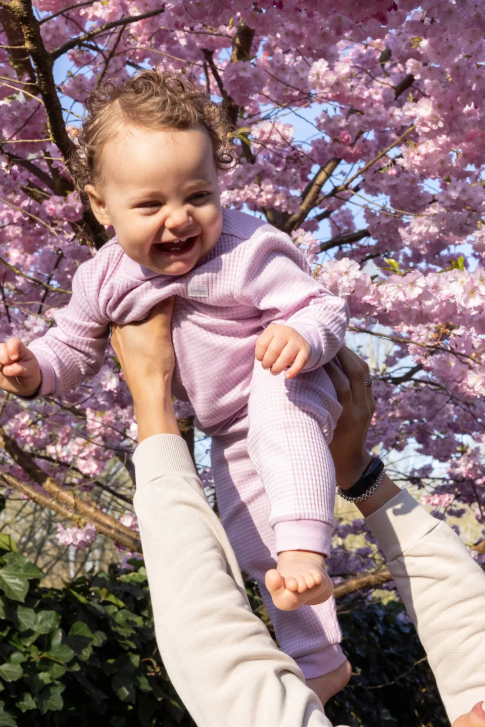 Feetje unisex wafel pyjama lila