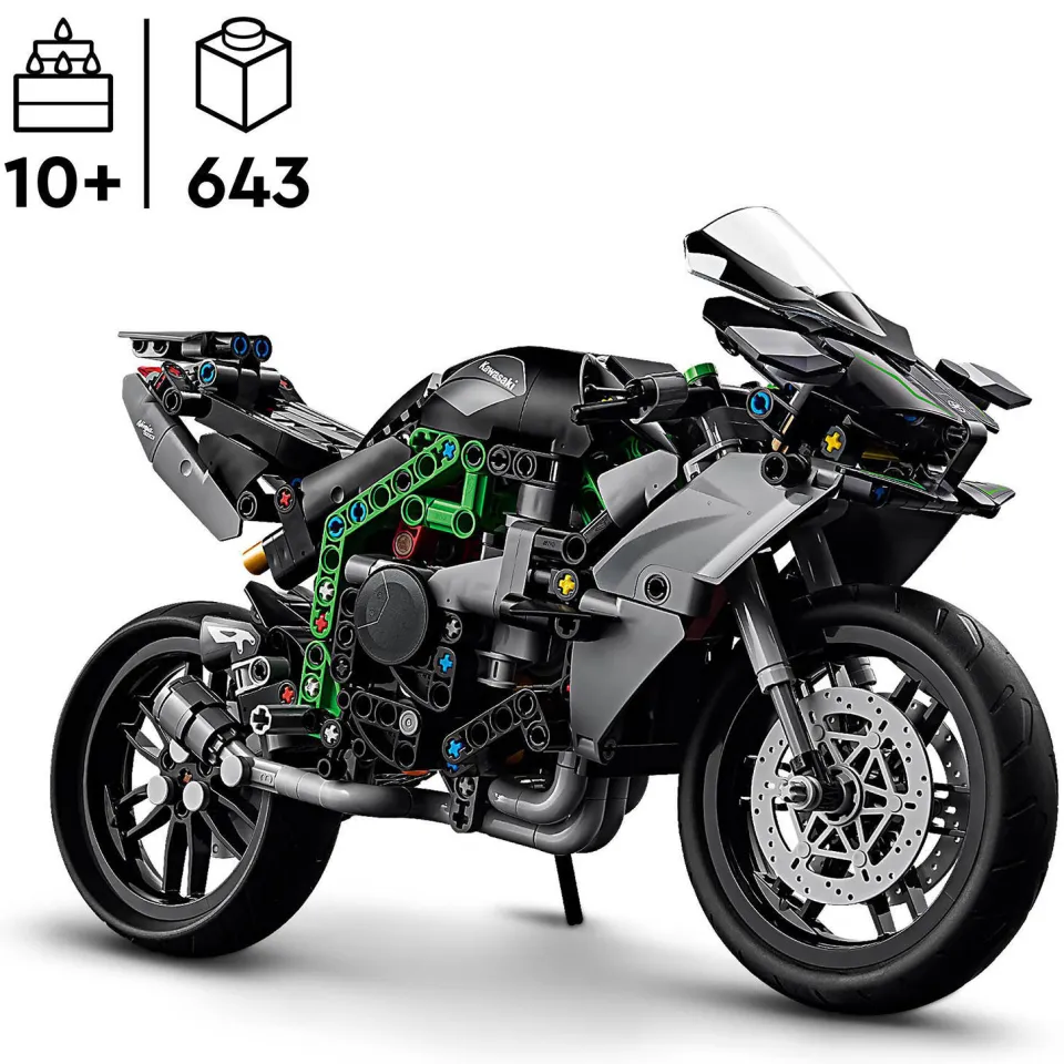 Lego Technic Kawasaki Ninja H2R motor Speelgoed Bouwpakket voor Kinderen en Tieners 42170 kawasaki ninja h2r motor 42170, foto 6