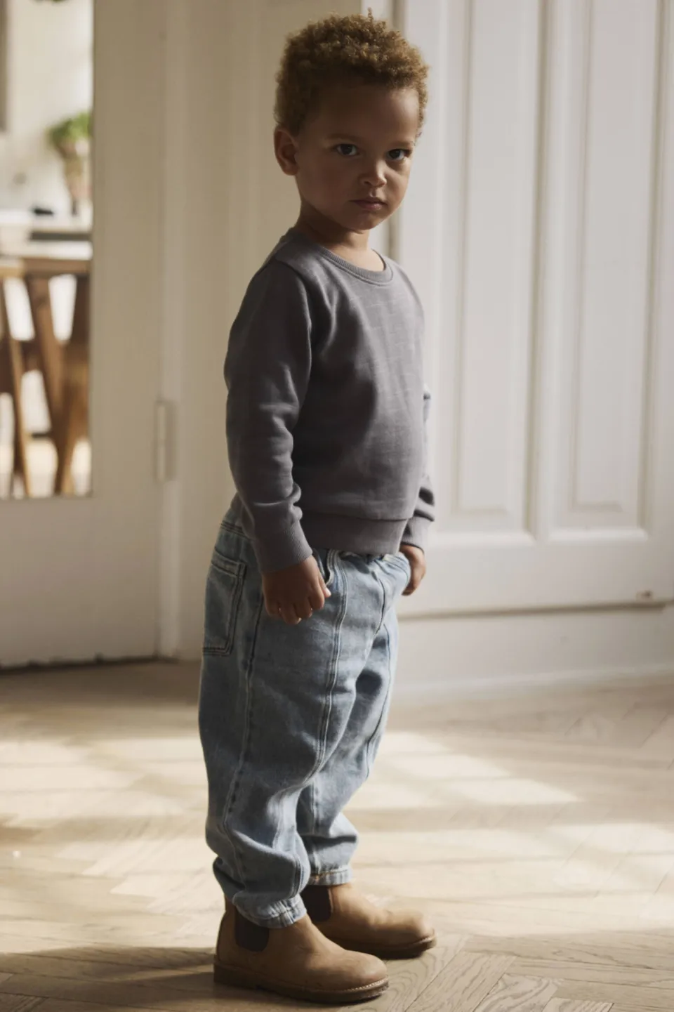 Lil' Atelier MINI loose fit sweater - antraciet, foto 6