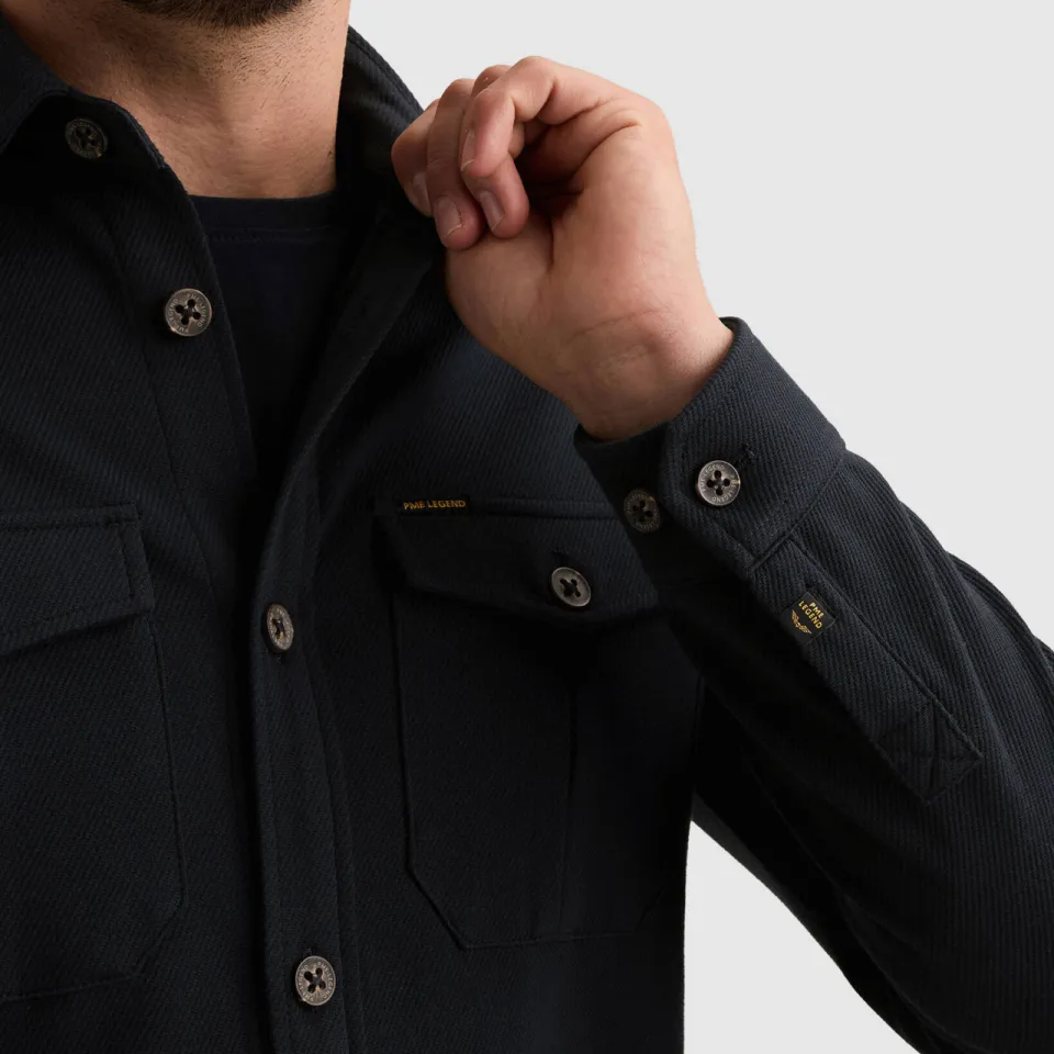 PME Legend regular fit overshirt - donkerblauw, foto 6
