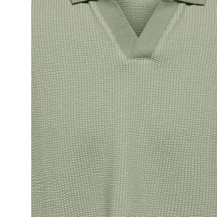 Only & Sons JUNIOR polo met textuur groen Jongens Stretchkatoen Polokraag, foto 3