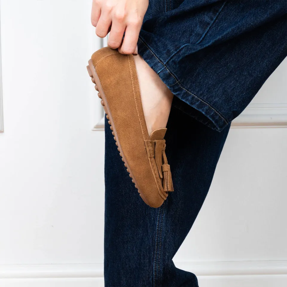 Poelman Taya suède mocassins - cognac, foto 6