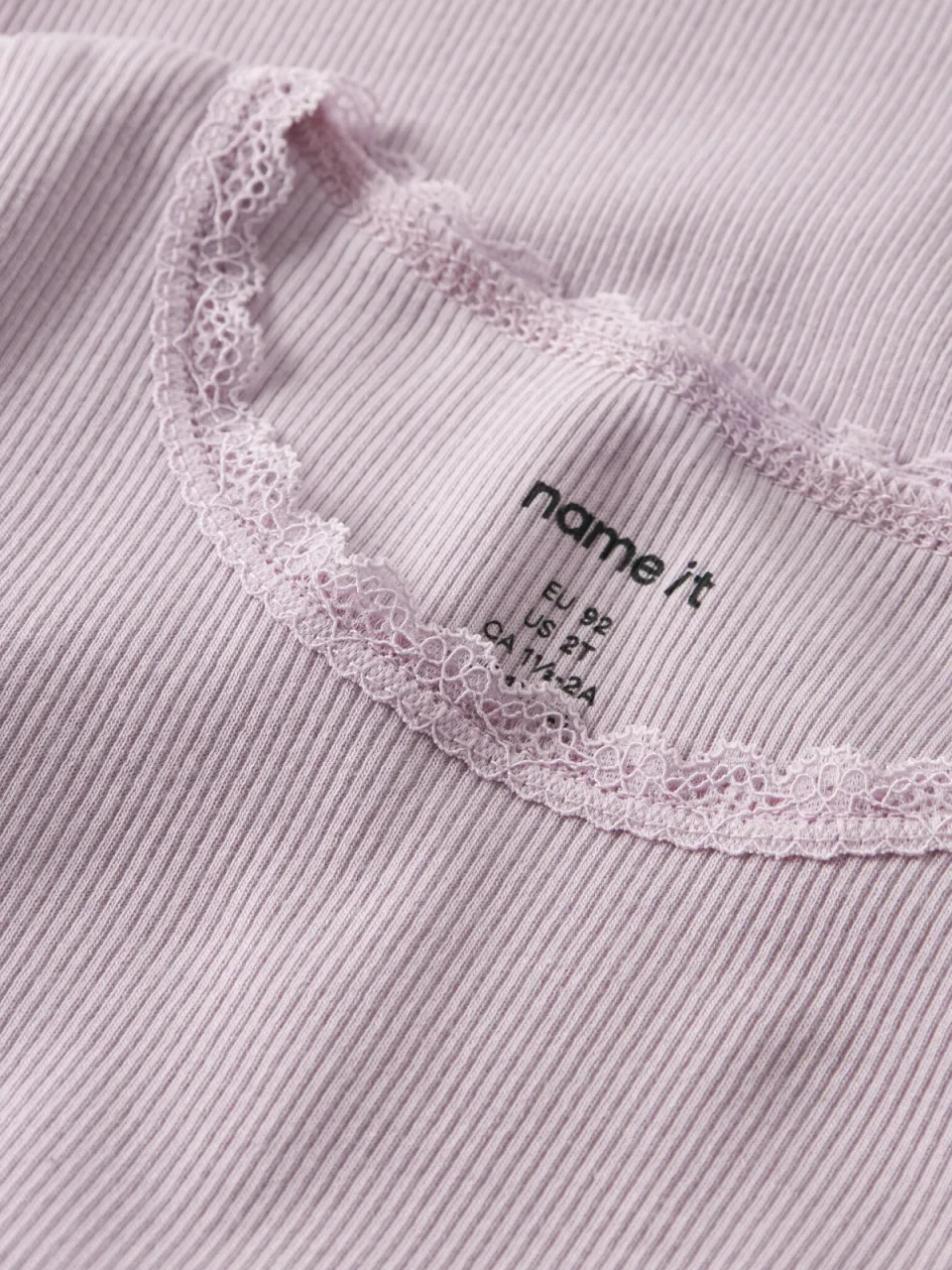NAME IT t-shirt rib gebreid lila, foto 4