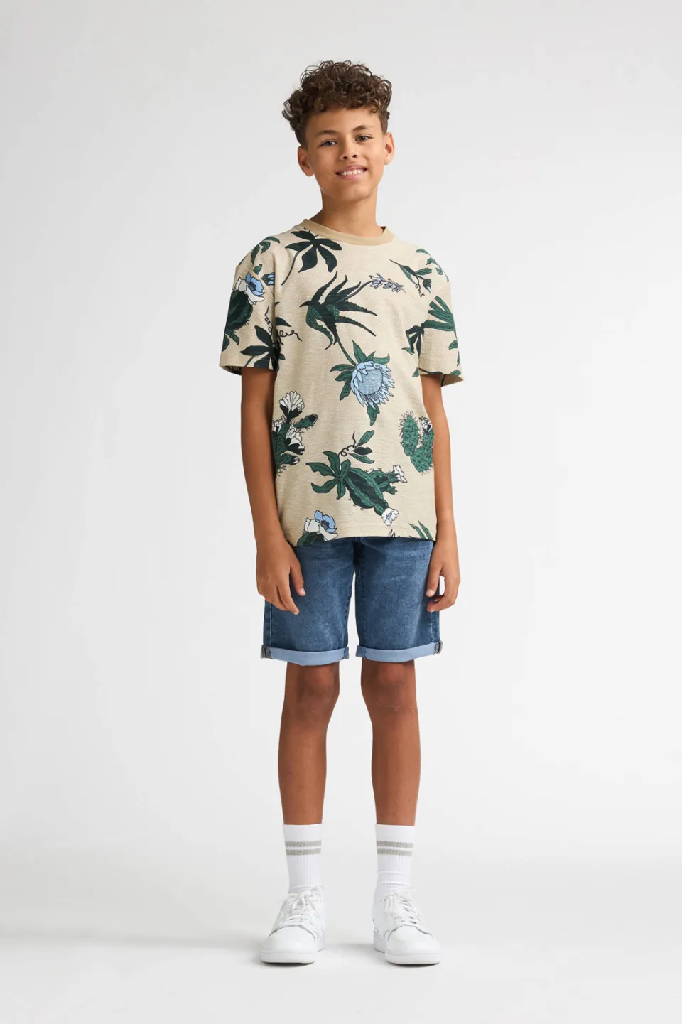 Petrol Industries T-shirt zand all-over print