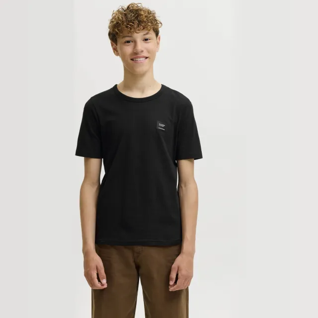Jack & Jones T-shirt zwart effen