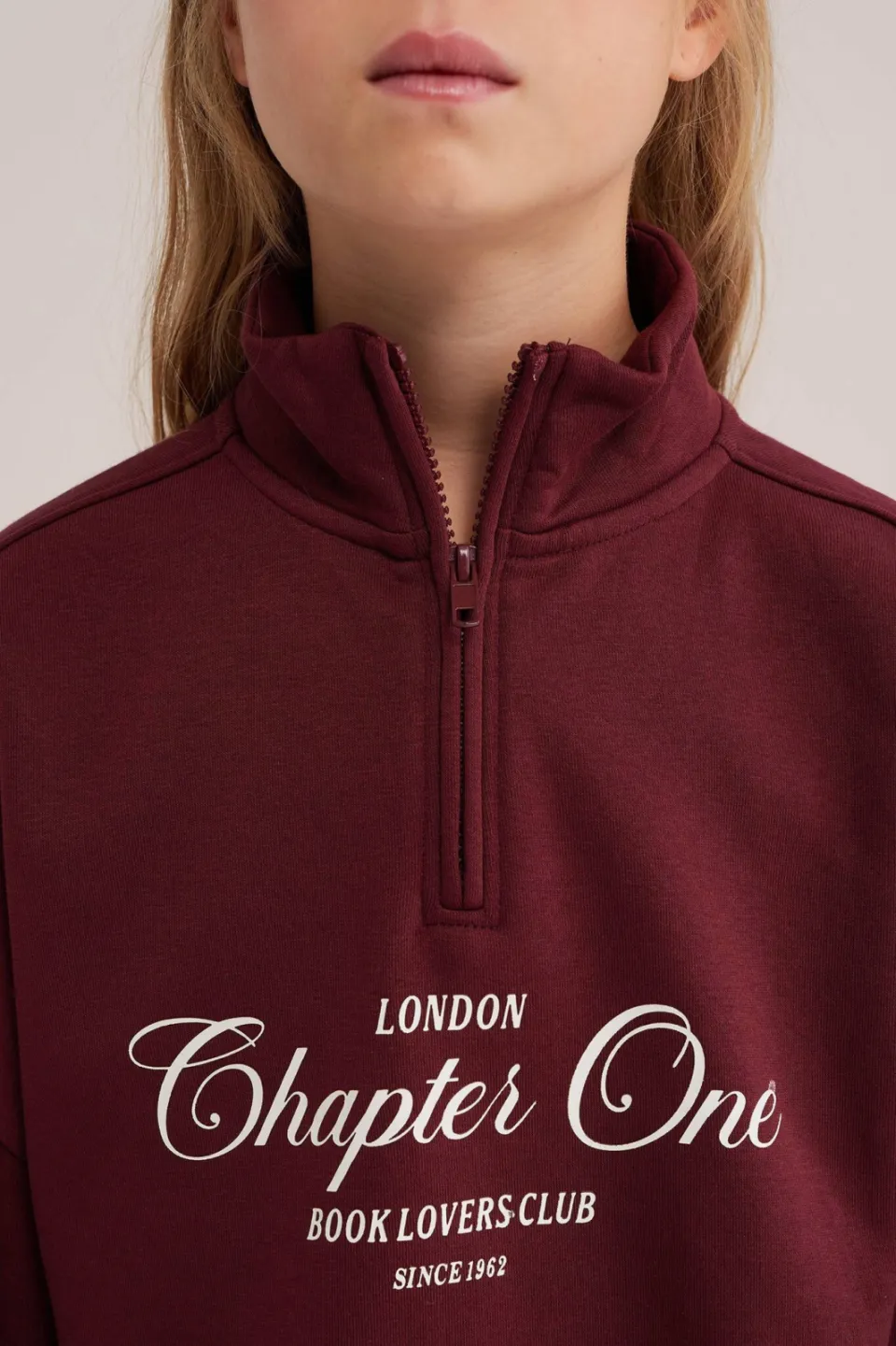 WE Fashion sweater met tekst - donkerrood, foto 6