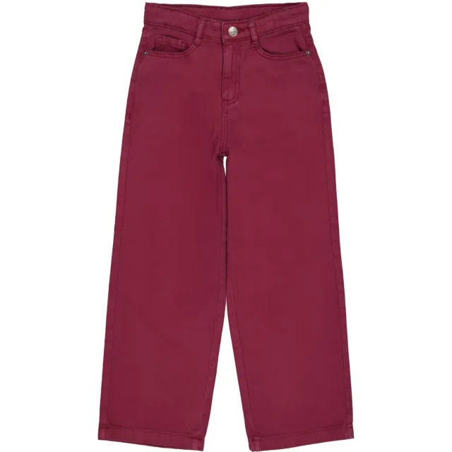 QPI straight leg jeans - donkerrood, foto 2