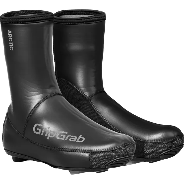 GripGrab Arctic 2 Waterproof Deep Winter racefietsoverschoenen zwart Zwart/Grijs