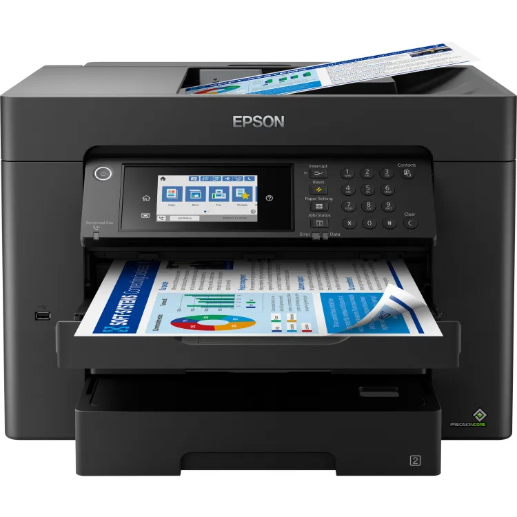 Epson WorkForce WF-7840DTWF all-in-one printer zwart, foto 2