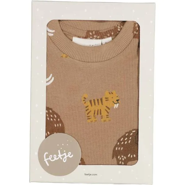 Feetje Milo Mammoth pyjama bruin, foto 3