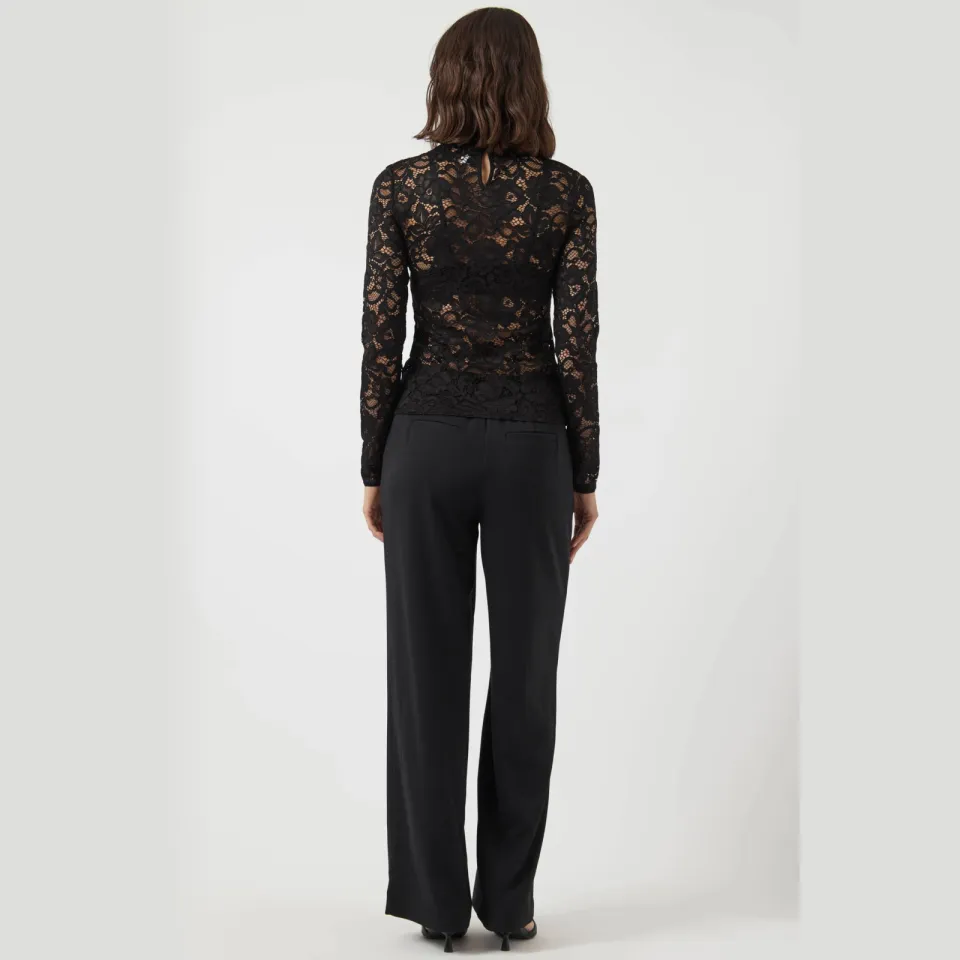 Yas Yaslacey lace top zwart, foto 8
