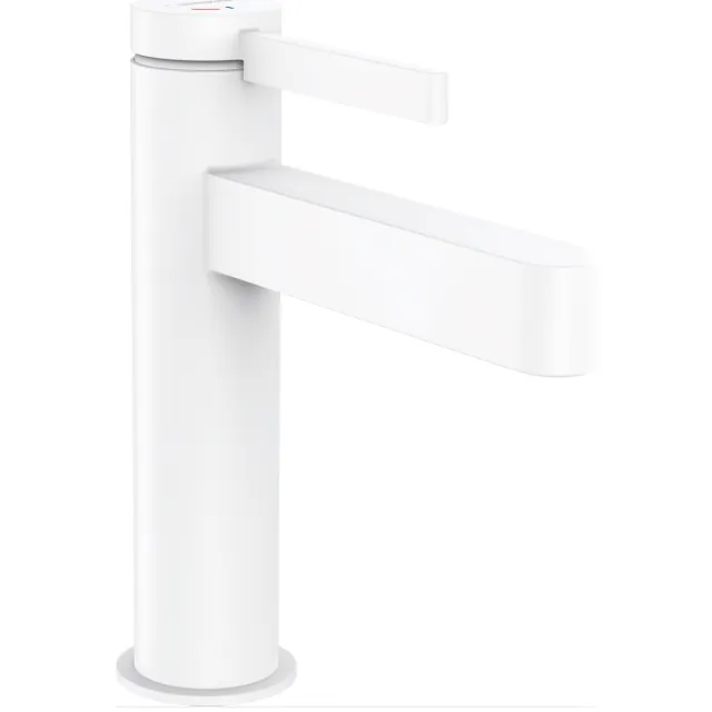 Hansgrohe Finoris wastafelmengkraan 110 eengreeps PushOpen mat wit