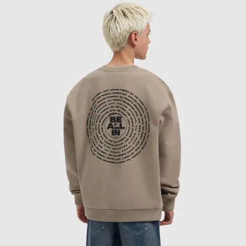 Ballin sweater met backprint - taupe, foto 4