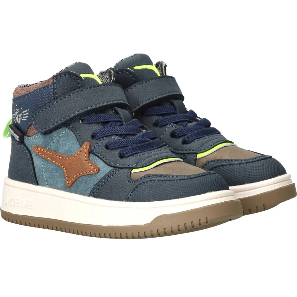Shoesme hoge sneaker donkerblauw donkerblauw/groen, foto 4