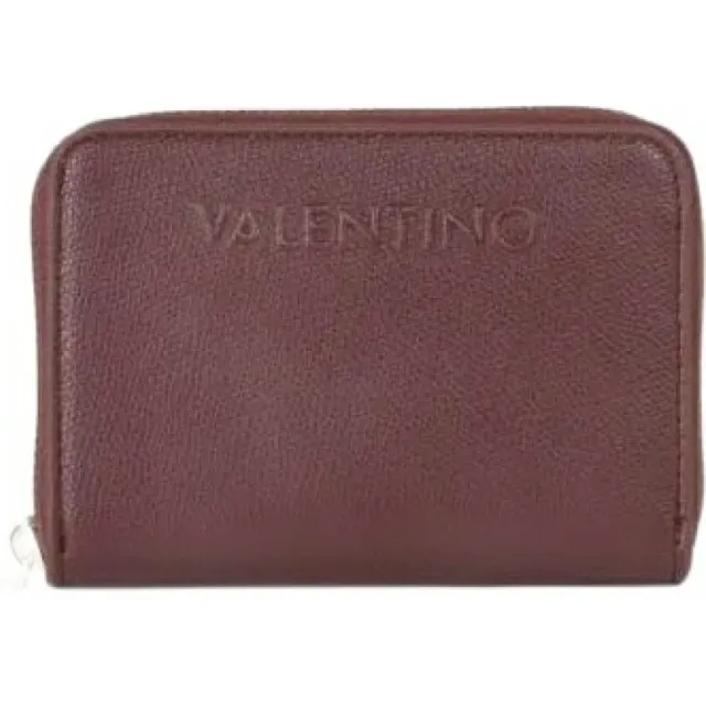Valentino Bags Portemonnee met ritssluiting rondom model 'BIANKA RE' Bordeaux