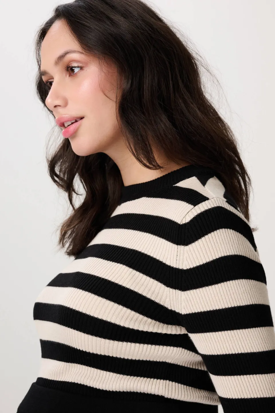 Noppies maternity gestreepte longsleeve zwart, foto 7