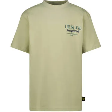 Vingino t-shirt met backprint lichtgroen