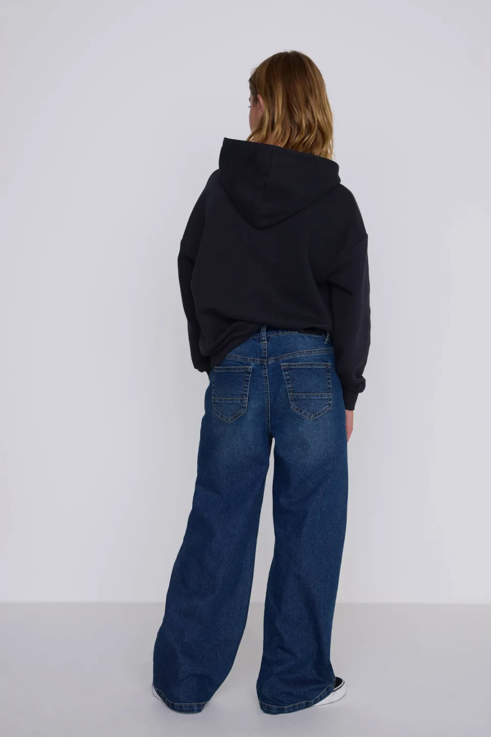 Coolcat Wide Leg Jeans Dominic Donker Blauw, foto 3
