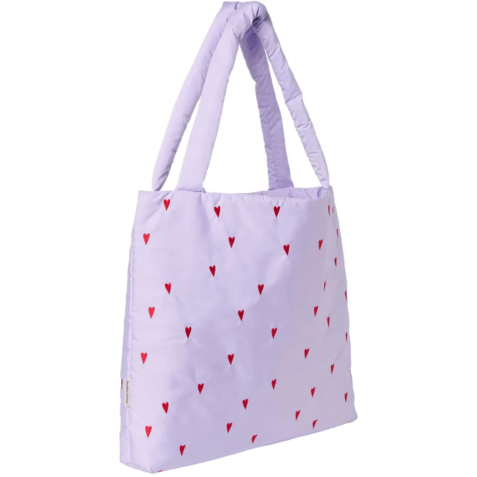 Studio Noos Puffy Hearts Mom Bag luiertas paars, foto 3