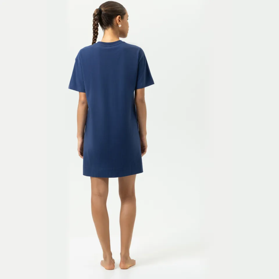 Mey Pyjamabovendeel extra lang blauw