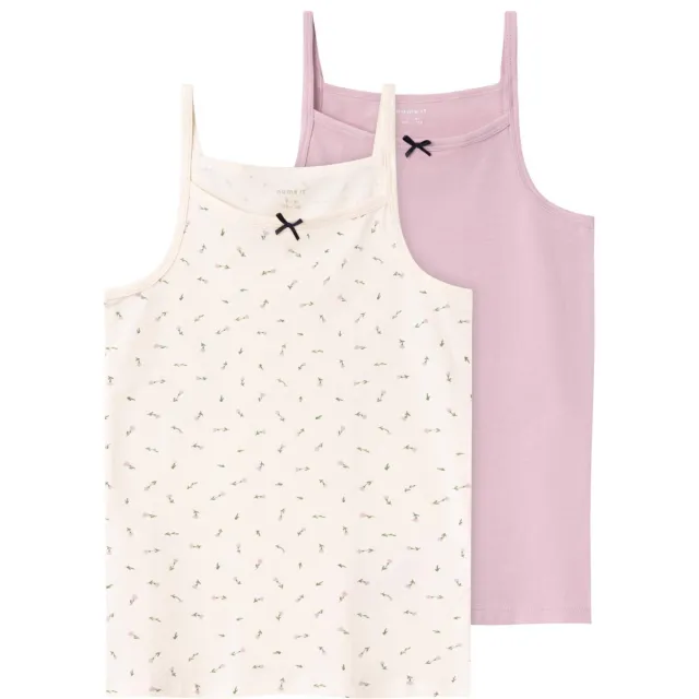 NAME IT KIDS hemden met print beige/lila, foto 2