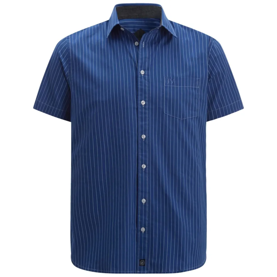 Jan Vanderstorm casual overhemd blauw, foto 2