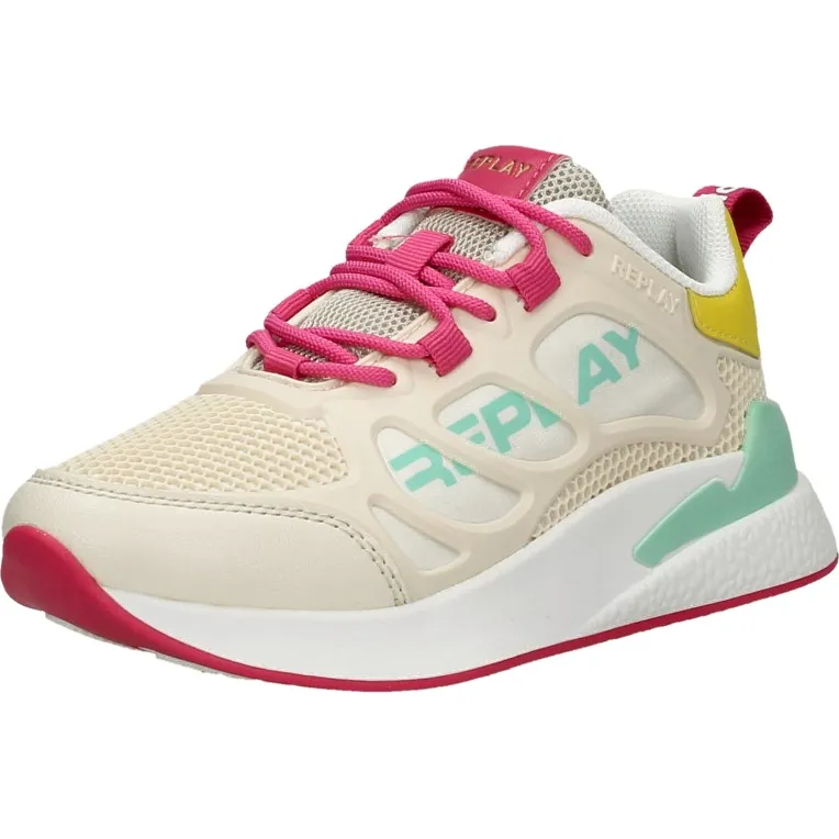 Replay Maze JR lage sneakers beige, foto 3