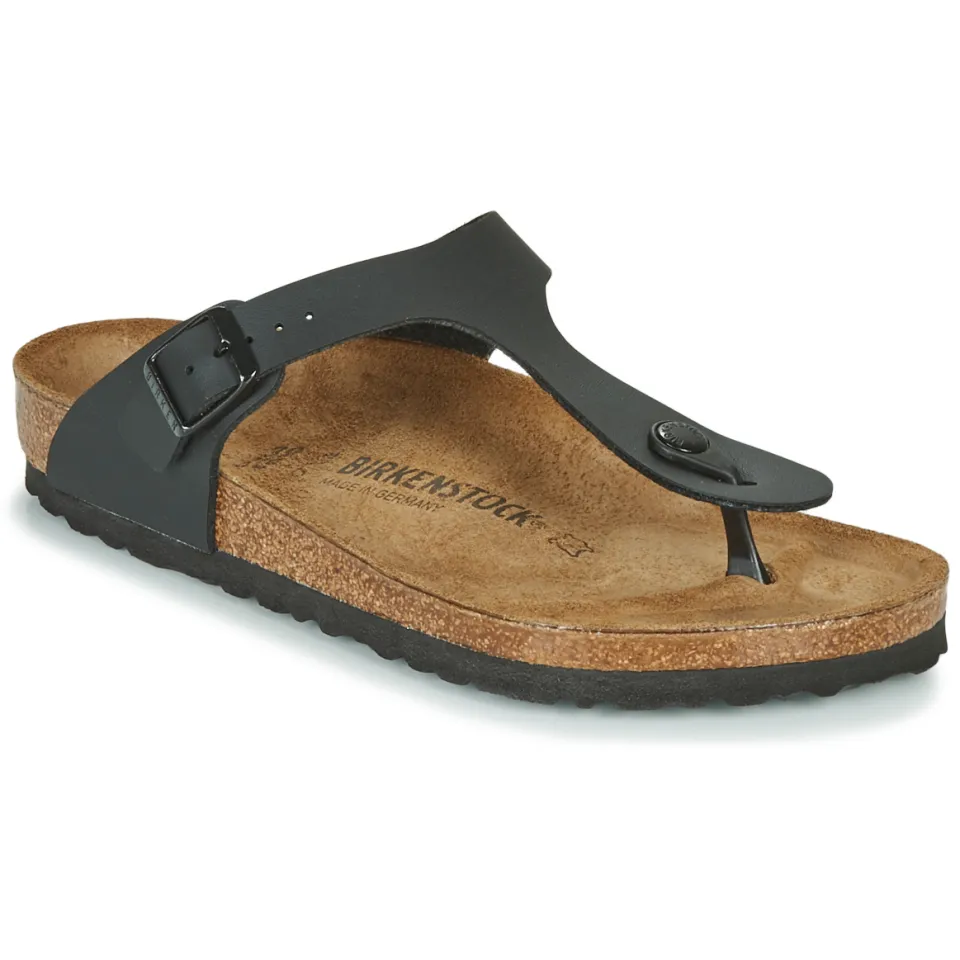 Birkenstock Gizeh teenslippers zwart