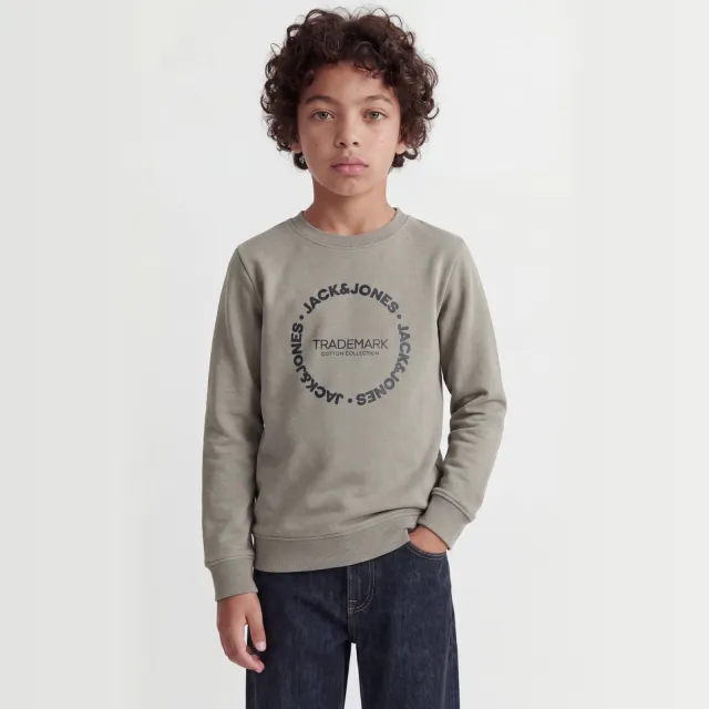 Jack & Jones JUNIOR sweater met tekst - groen