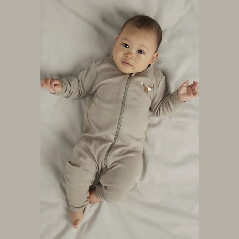 NAME IT BABY pyjama set van 2 bruin/groen Multi