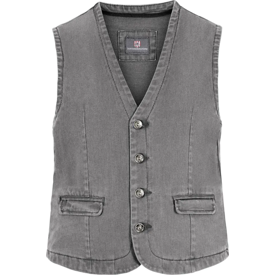 Jan Vanderstorm gilet Plus Size TORELL grijs, foto 2