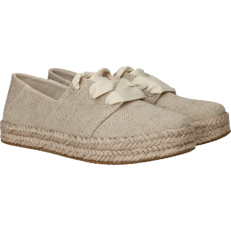 Toms Carolina Lace Up espadrille beige, foto 3
