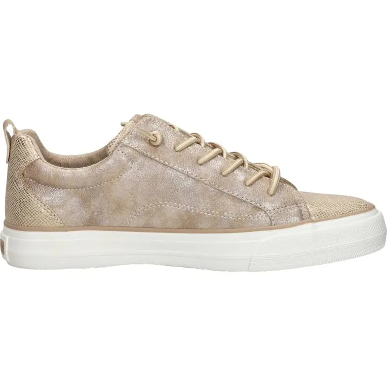 Mustang 1272311 lage sneaker goud Goudkleur