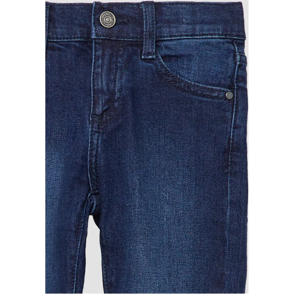 s.Oliver regular waist slim-fit jeans dark blue denim, foto 4