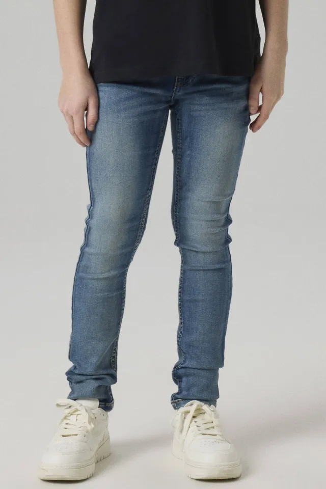 NAME IT KIDS slim fit jeans NKMTHEO denim blue