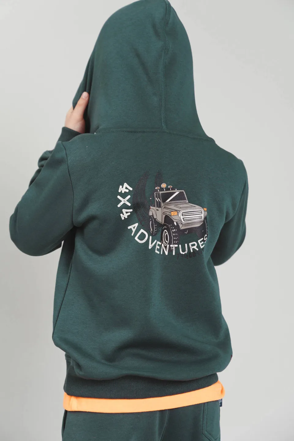 TYGO & vito hoodie met backprint - donkergroen, foto 5